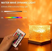 Northern Lights Ocean Wave Projector Light 16 Colors Color Cube Lamp W Remote