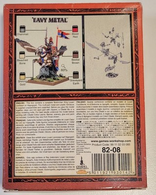 【中古】 Charmer キングス・オブ・レオン KING LOUEN LEONCOEUR Bretonnia METAL *New in Box* Warhammer Old