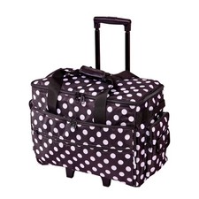 Black and White Spot Sewing Machine Trolley Bag 51 x 38 x 28cm - Birch 006106/BW