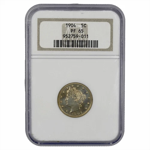 1904 Liberty V Nickel 5C NGC PF 65