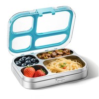 Kinder Brotdose Edelstahl Bento Lunchbox Auslaufsicher SpüLmaschinenfest 800Ml