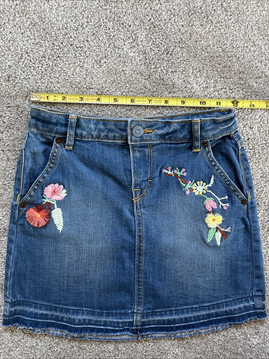 GYMBOREE floral multicolor kid's elastic waist GIRL'S summer skirt size