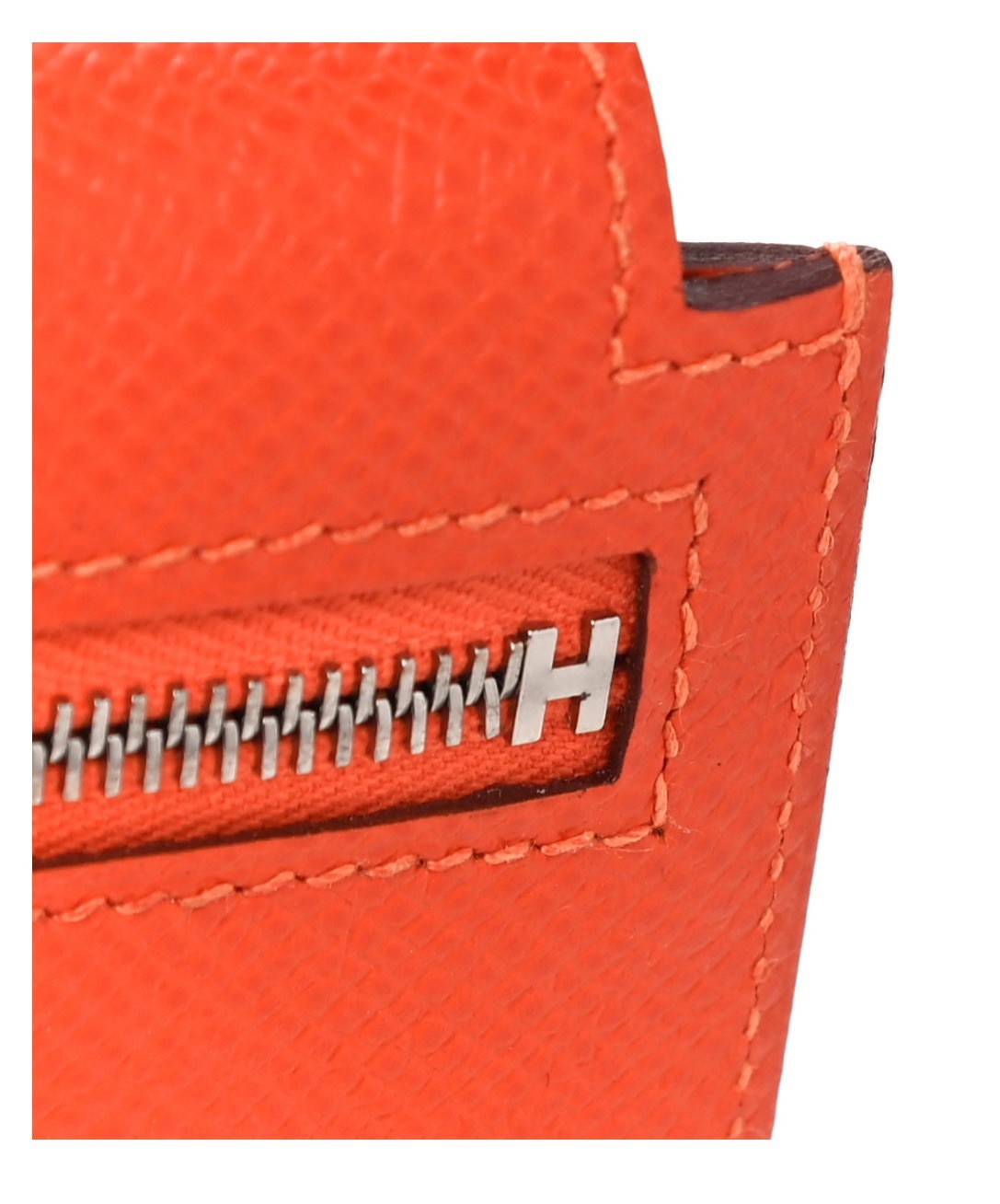 HERMES Epsom Kelly Pocket Compact Wallet in Orange Poppy image 5