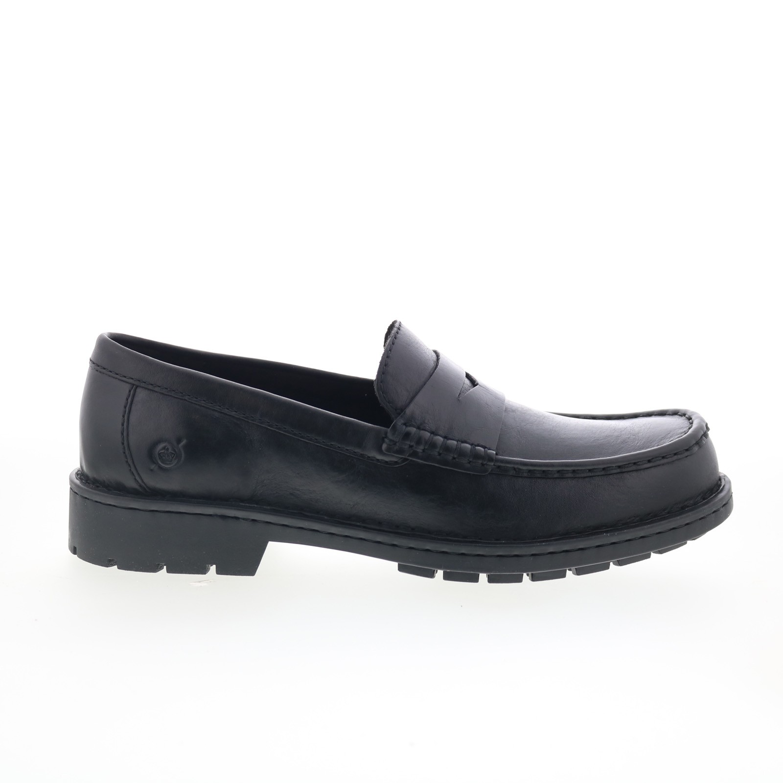 Born Langley BM0018703 Mens Black Leather Loafers - Slip Ons Penny Shoes 13690₽