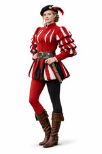 Renaissance German Landsknecht Outfit For Women-Medieval Festival Costume