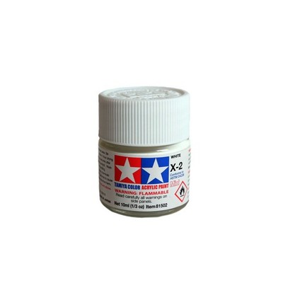 Tamiya Acrylic Mini X2 White TAM81502 Plastics Paint Acrylic