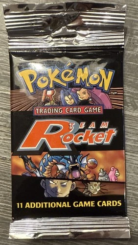 1999 Pokémon Team Rocket Booster Pack – Unlimited Edition Factory Sealed Vintage