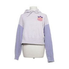 Adidas, Kapuzenpullover, Größe: 38, Lila/Weiß, Baumwolle, Print, Damen #opb