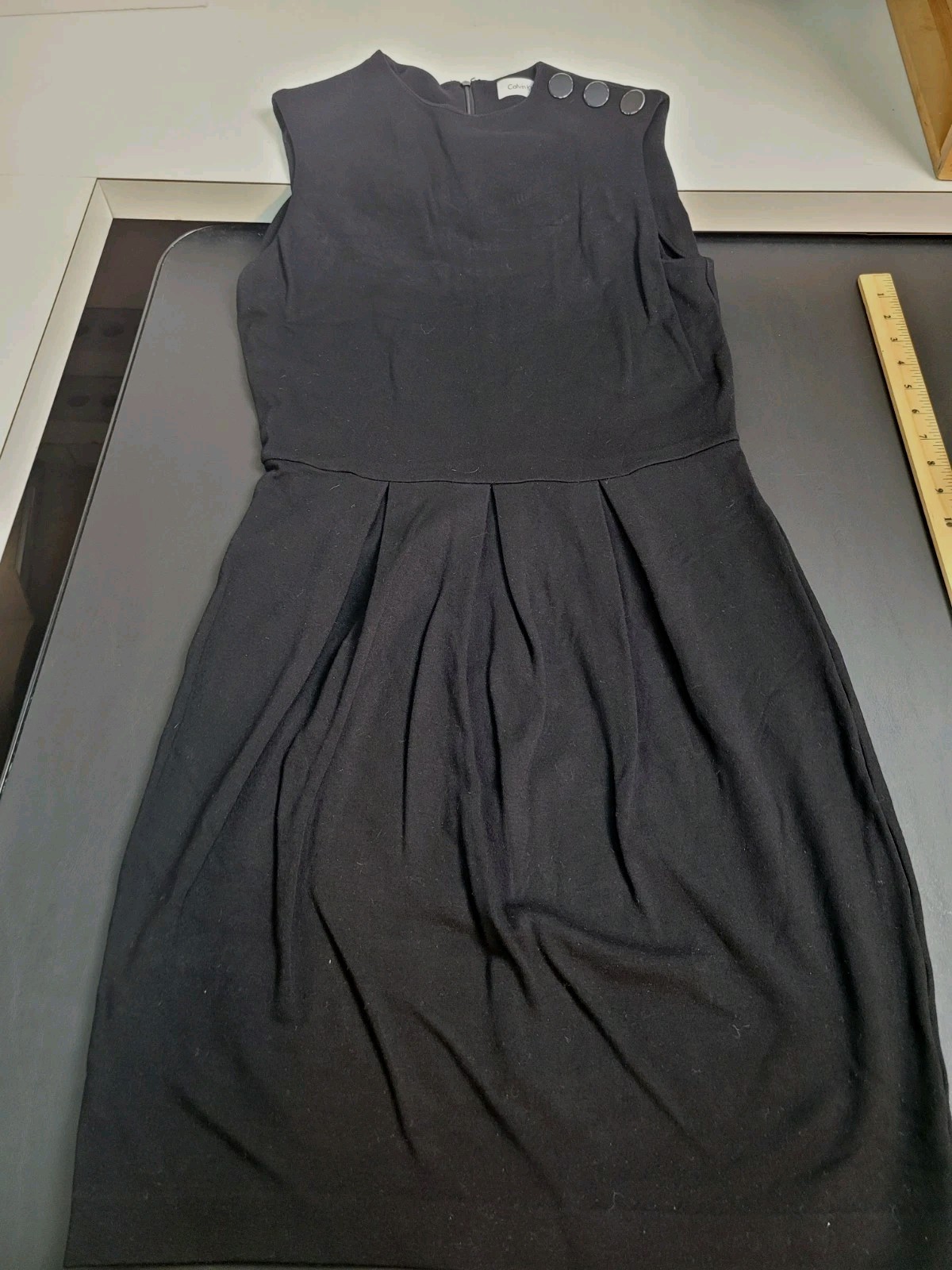 Calvin Klein Black Sheath Dress - Size 4