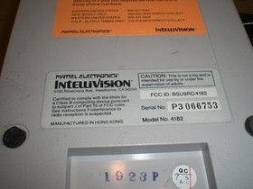 1983 Mattel Intellivision Computer Module & Keyboard Model 4182 4184   UNTESTED