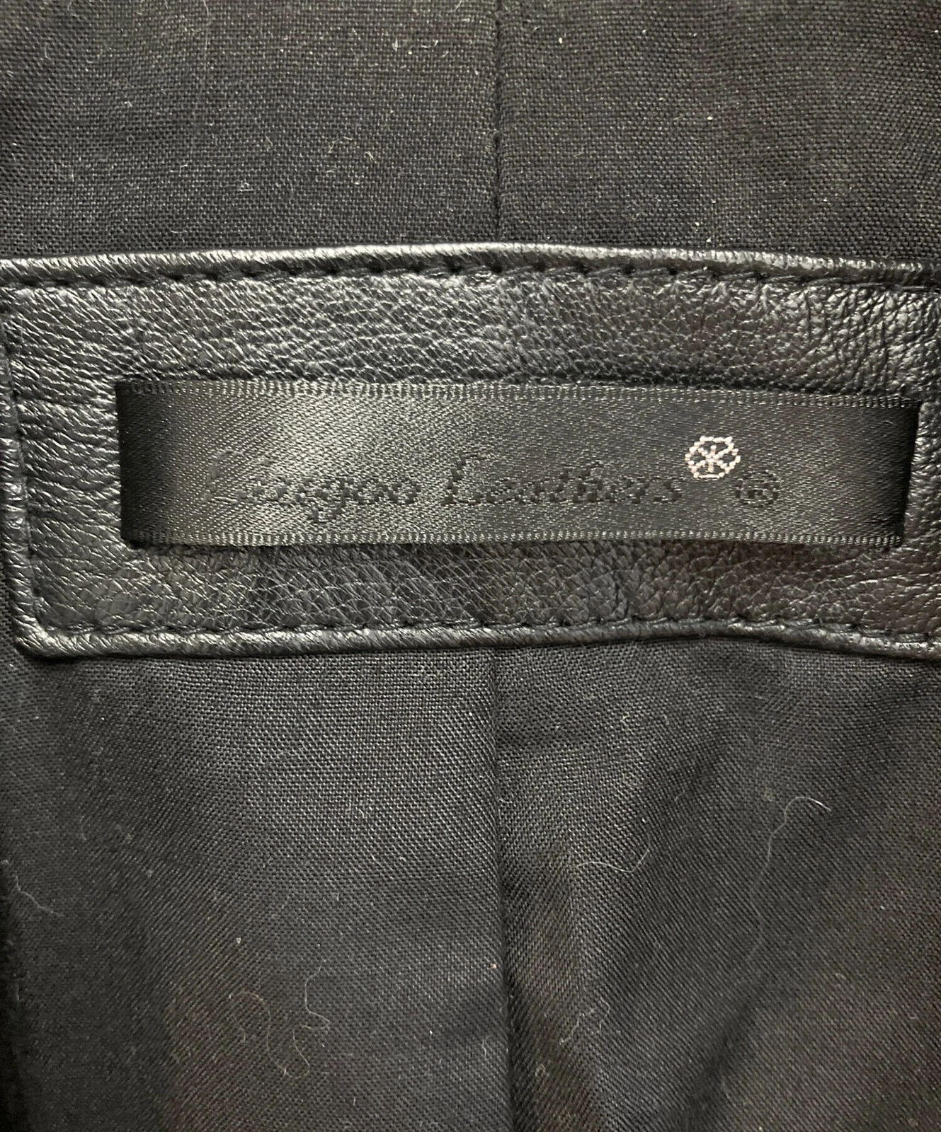 Liugoo Leathers Leather Jacket Men's Size L Black - product detail image 8