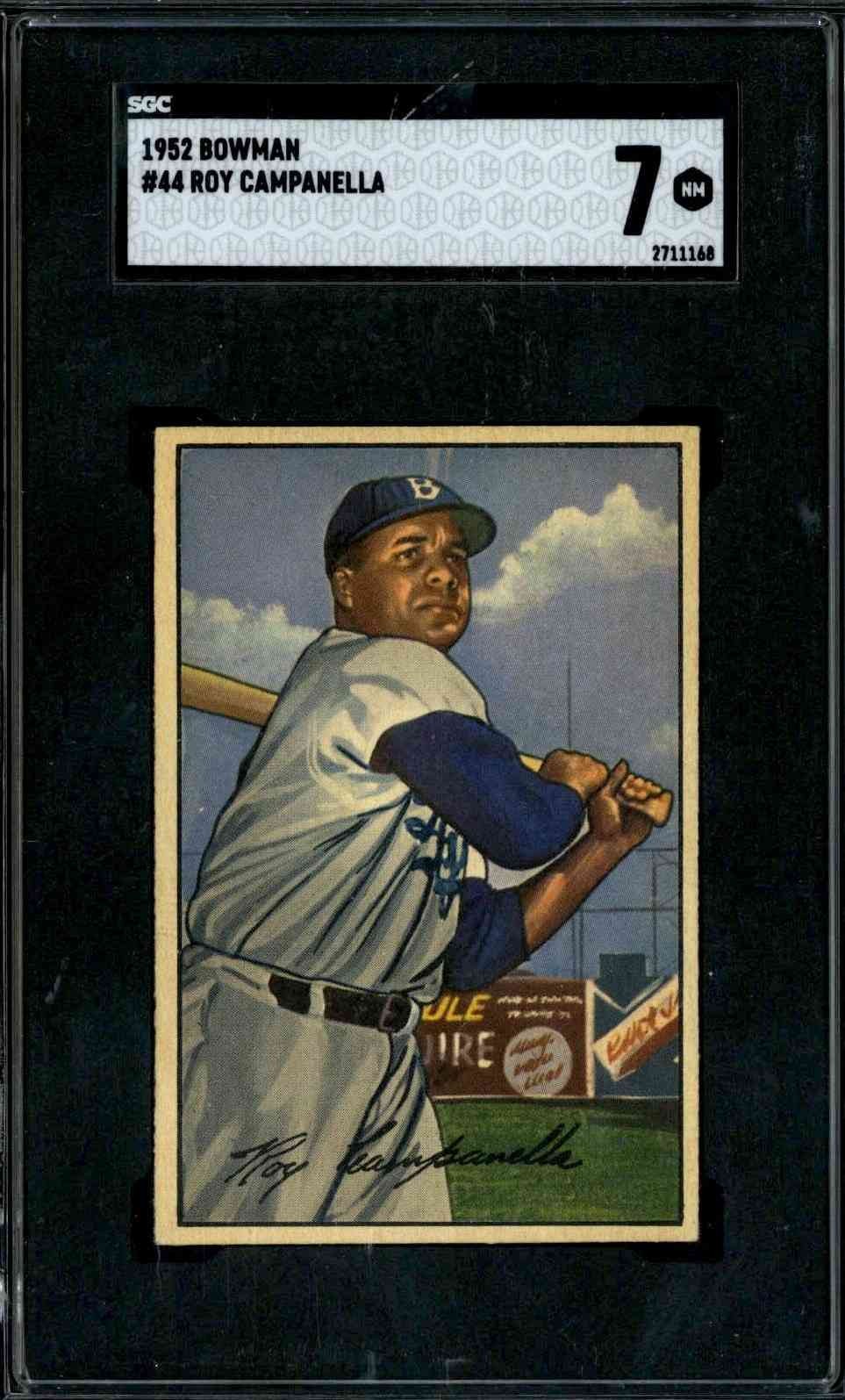 1952 Bowman #44 Roy Campanella - SGC 7 (Centered)