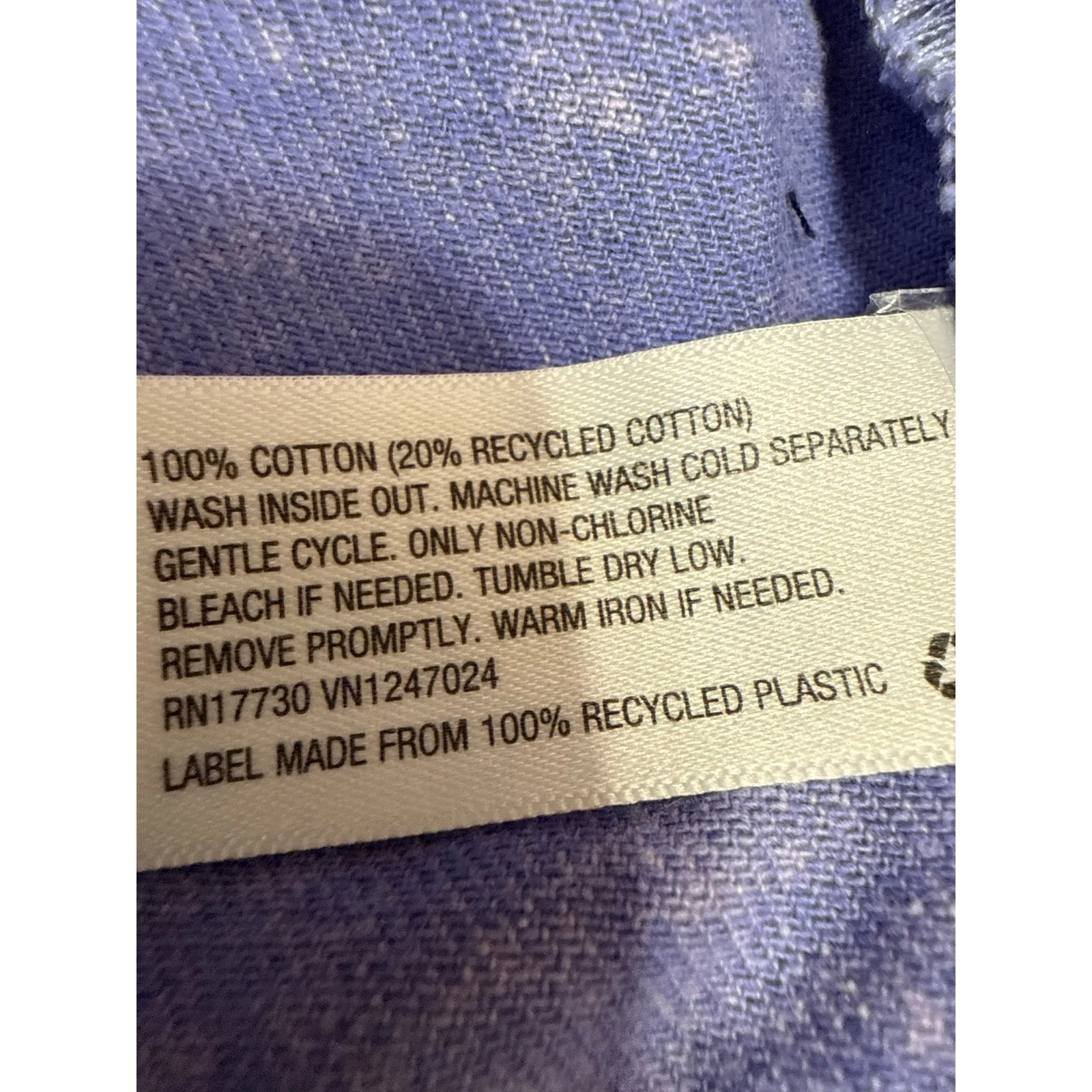 VETEMENTS Abito midi jeans denim senza maniche spacco viola Future Collective linea A taglia 6