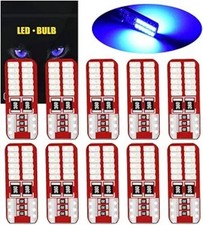 Super Bright 194 168 LED Bulb, 24 SMD 3014 Chips, Error-Free, T10 W5W Wedge Blue
