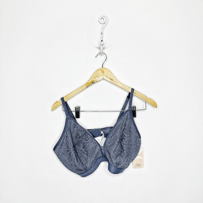 LIVELY Palm Lace Busty Bralette Smoke unpadded wireless womens 3 38D 40D NWT