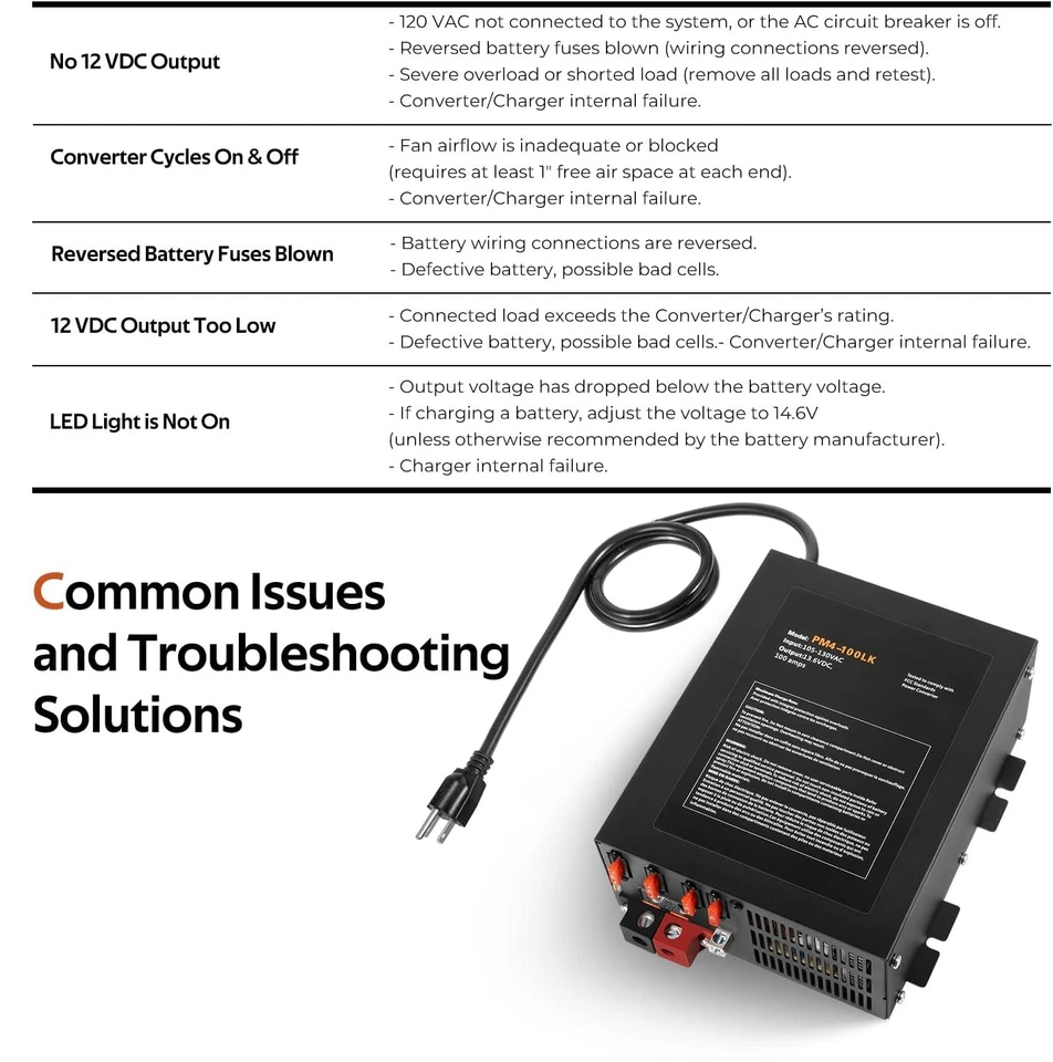 Neu 100 AMP Netzteil 13V-16V CB Amateurfunk PM3-100LK Konverter mit LED Licht - Bild 4 von 4