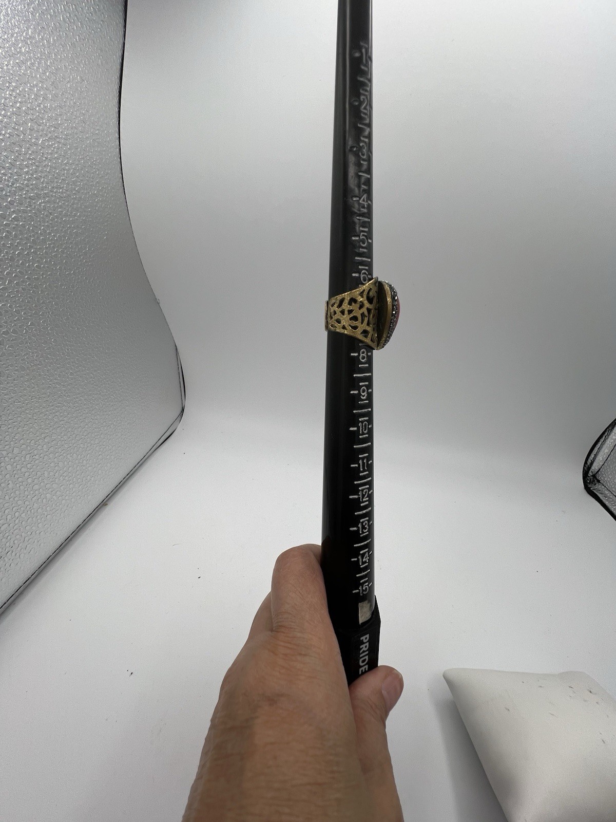 Bold Boho Red Teardrop Statement Ring - Adjustabl… - image 4