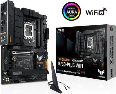 ASUS TUF GAMING B760-PLUS WIFI Intel B760 DDR5 LGA 1700 ATX Motherboard