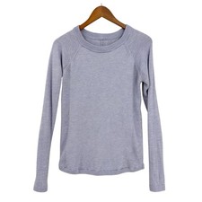 LULULEMON Sweater Merino Wool Womens Small Long Sleeve Purple W155