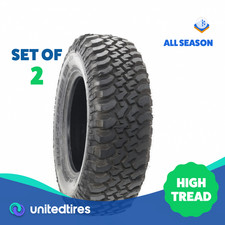 Set Of 2 Used Lt 25575r17 Bfgoodrich Mud-terrain Ta Km 111108q - 1932