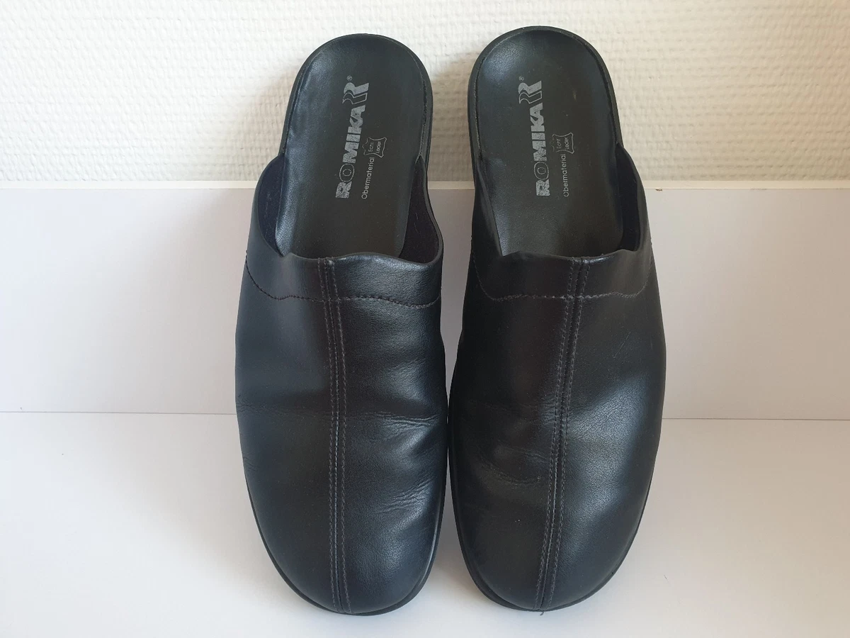 Romika Herren Hausschuhe Lederschuhe * schwarz Gr.46