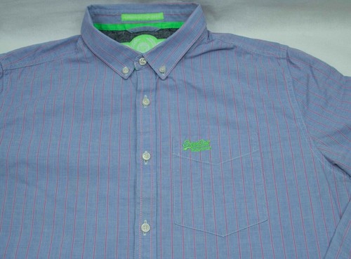 .. CAMICIA UOMO SUPERDRY MANICA LUNGA TAGLIA M-L (ETICHETTA L ASIA) ESCLUSA