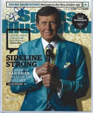Craig Sager Auto Signed Sports Illustrated Cover 8x10 Photo w/COA NBA on TNT