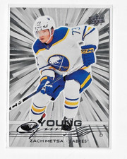 Zach Metsa #490 2025-26 Upper Deck RC Silver Outburst Young Guns Rookie 25/26