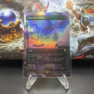 Chocobo Camp (Borderless) Commander: Final Fantasy Foil 462 Rare 
