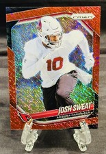 2025 Panini Prizm JOSH SWEAT FOTL Red Shimmer #19/49