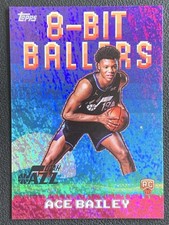 Ace Bailey 2025-26 Topps Flagship 8-Bit Ballers Holo Foil RC #8B-35 -QF4
