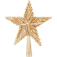 25 Cm Christbaumspitze Weihnachtsbaumschmuck Aus Stroh Strohstern Baumspitze