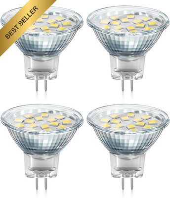 Akynite MR11 GU4 12V 24V LED Light Bulbs 20W Halogen Equiv Daylight White Spotli