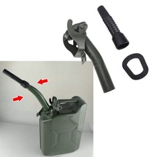 Flexible Jerry Can Spout Nozzle 12.6in Carbon Steel Leakproof Metal