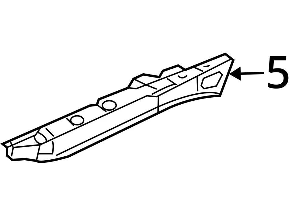 1997-2005 BUICK CADILLAC PARK AVENUE SEVILLE RAIL FRT C/H PNL UPR OTR S 25660565 - Imagem 3 de 3