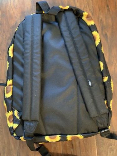 Lightly Used Vans Old Skool H2O Backpack - Black / Sunflowers Back to School - Picture 5 of 7