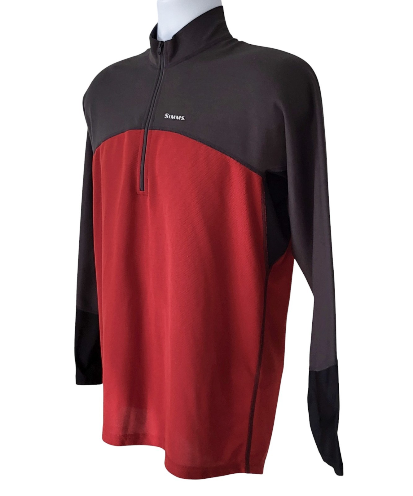 Simms Rivertek Mens Pullover Medium Dark Gray/Bur… - image 5