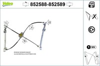 Fensterheber Valeo 852588 FüR VW NEW Beetle 1Y7 TDI