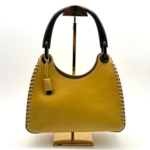 GUCCI Jackie Leather Brown Shoulder Bag Vintage Japan