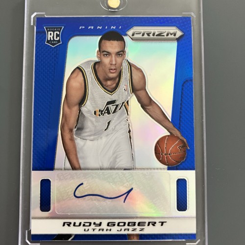 Rudy Gobert [Blue] #41 2013 Panini Prizm Autograph card