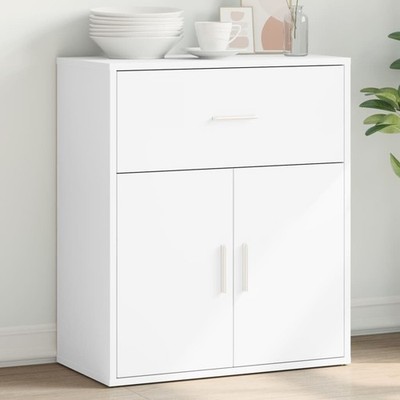 Sideboard Wohnzimmer Holz Schrank Stauraum mit 1 Schublade 2 Türen Schrank