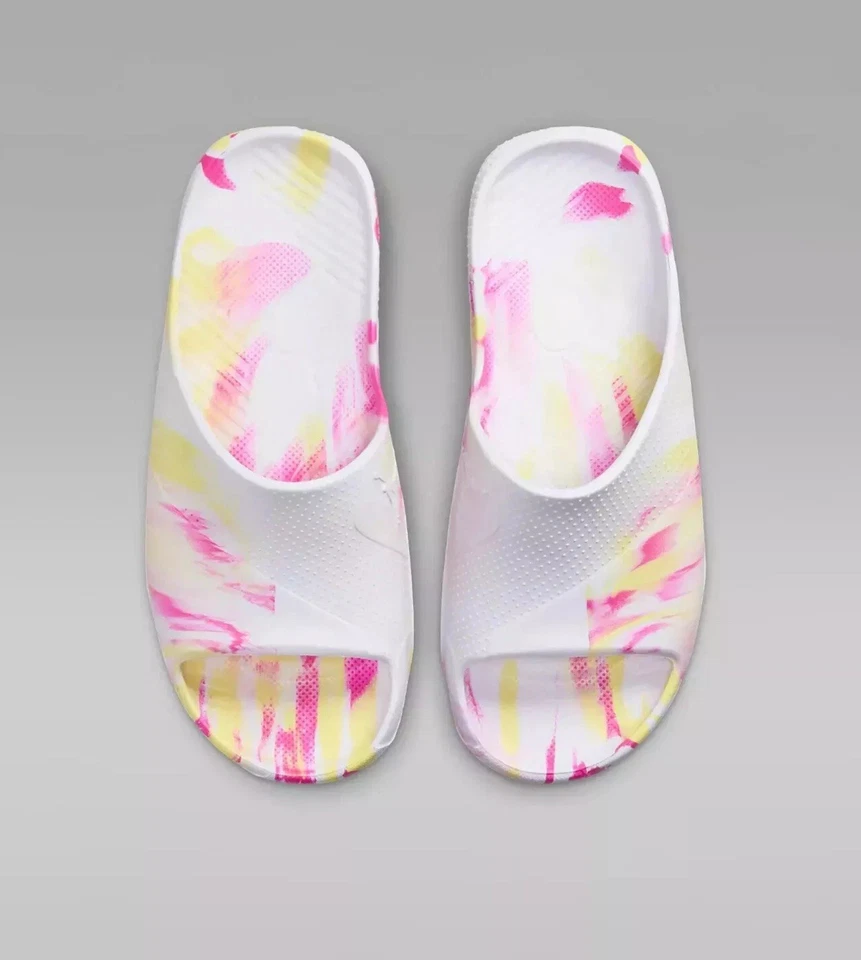 Sandalias Jordan Big Kids Post Slide Talla 4Y Blanco Fucsia Naranja FJ6069 156 Foto 2 de 4