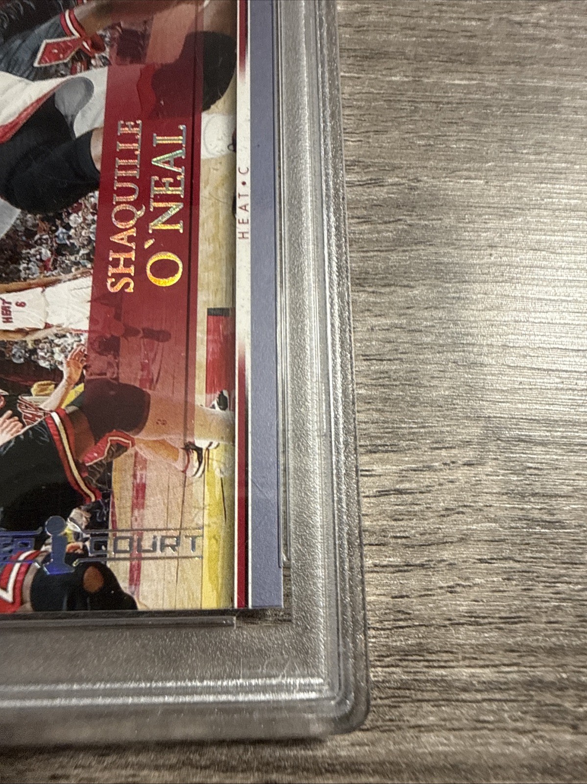 2007-08 Upper Deck Championship Court Shaquille O'Neal PSA 10 #155 *Damaged Slab view 6