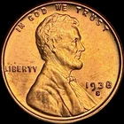 1938-S Lincoln Wheat Cent - Beautiful Red Coin