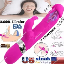 Huge Realistic Rabbit Dildo Clit Vibrator G-Spot Massager Big Sex Toys For Women