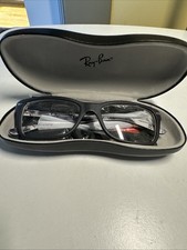 RAY BAN RX5228 5405 Black Square 53 mm Unisex Eyeglasses W/ Hard Case