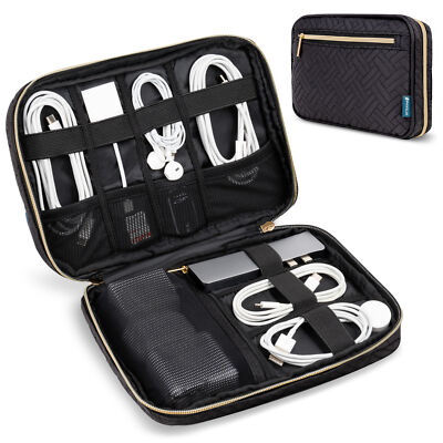 Electronic Accessories USB Cord Charger Cable Organizer Bag Travel Storage Case