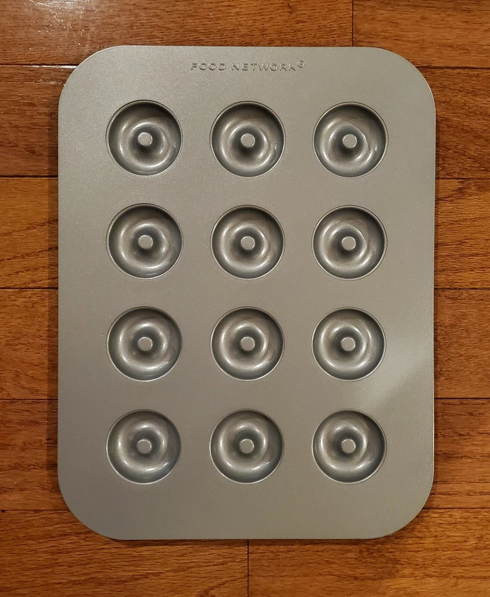 FOOD NETWORK MINI DONUT BAKING PAN BAKES 12 SMALL 2
