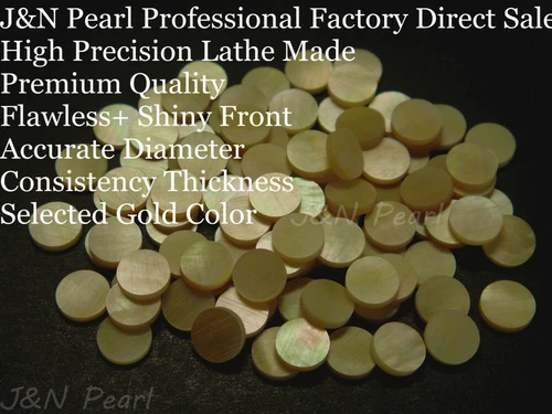 100+5pcs Free 6.35mm/1/4" Gold Mother of Pearl Guitar Fret Position Inlay Dots 