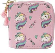 timlee Cute Rainbow Pink Unicorn Wallet Girls Christmas Gift Women unicorn E